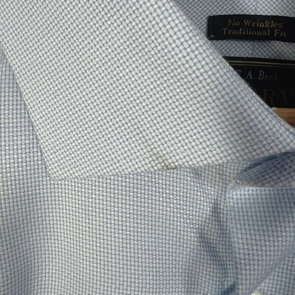 Jos. A. Bank Reserve Collection Light Blue White Button Down Collared Shirt - Picture 6 of 7